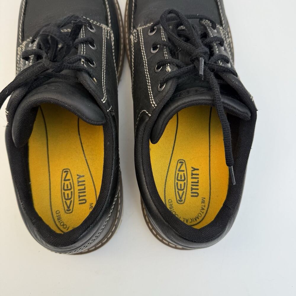 Keen Utility San Jose Mens Size 11 D Black Alloy Toe Oxford Safety Work Shoes - Picture 9 of 12